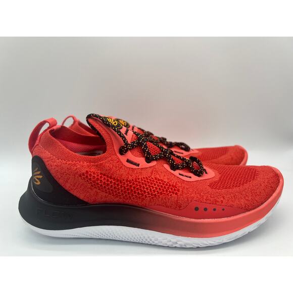 Under Armour Other - Under Armour Curry Flow Go Coral Red Black 3023814-604 Men's Size 7